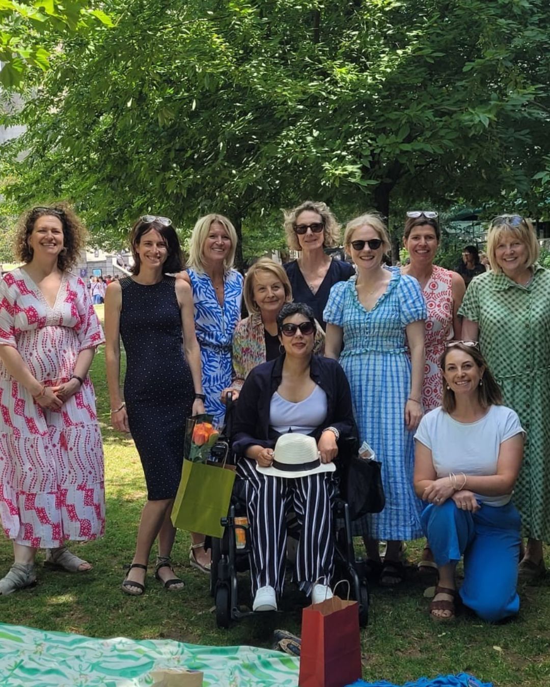 Team picture next to picnic